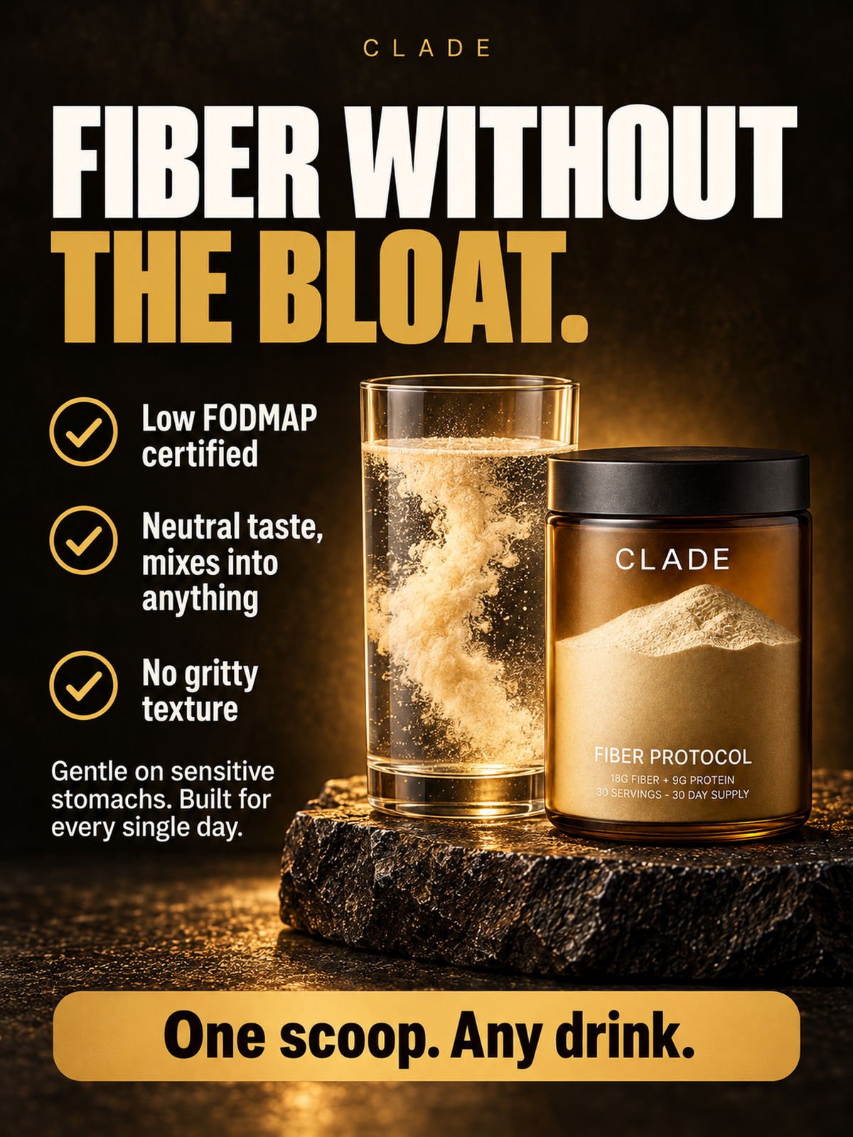 Fiber without the bloat: Low FODMAP certified, neutral taste, no gritty texture