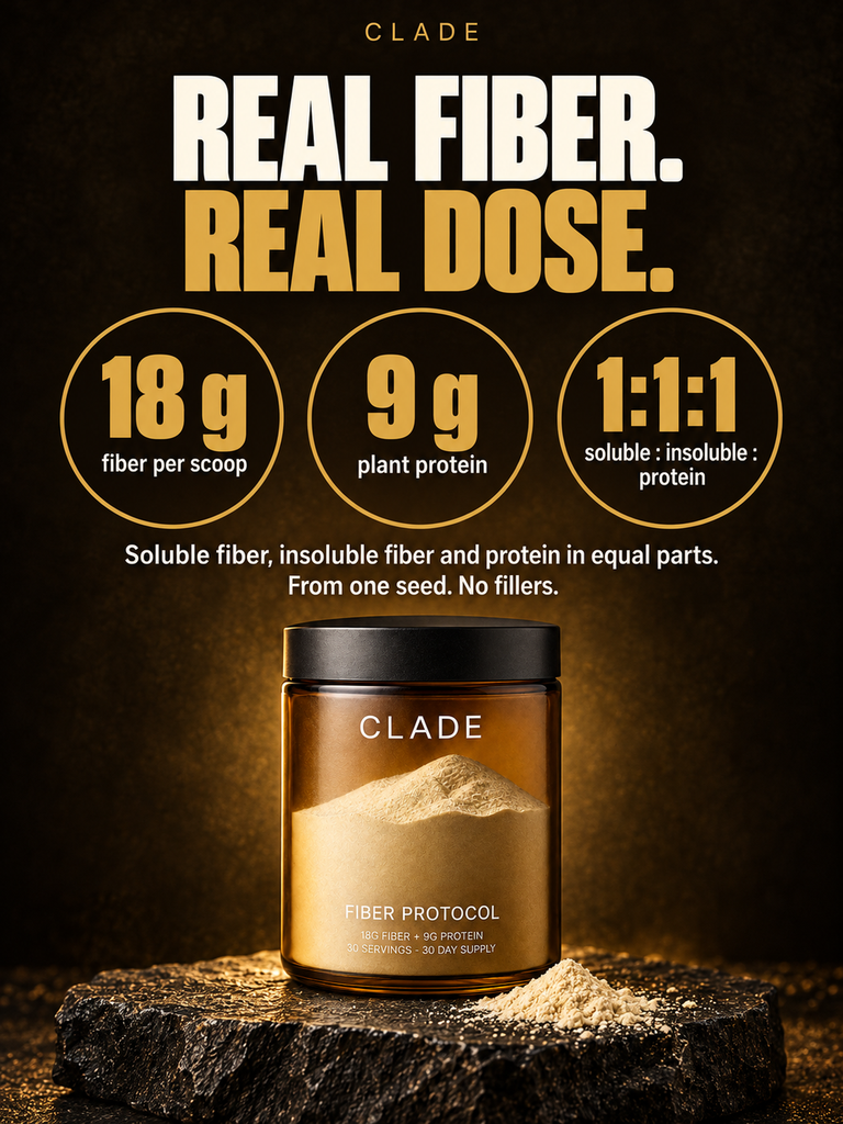 18 g fiber per scoop, 9 g plant protein, 1:1:1 soluble to insoluble to protein