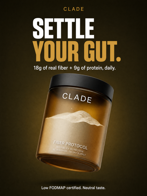 Settle your gut: 18g fiber + 9g protein daily