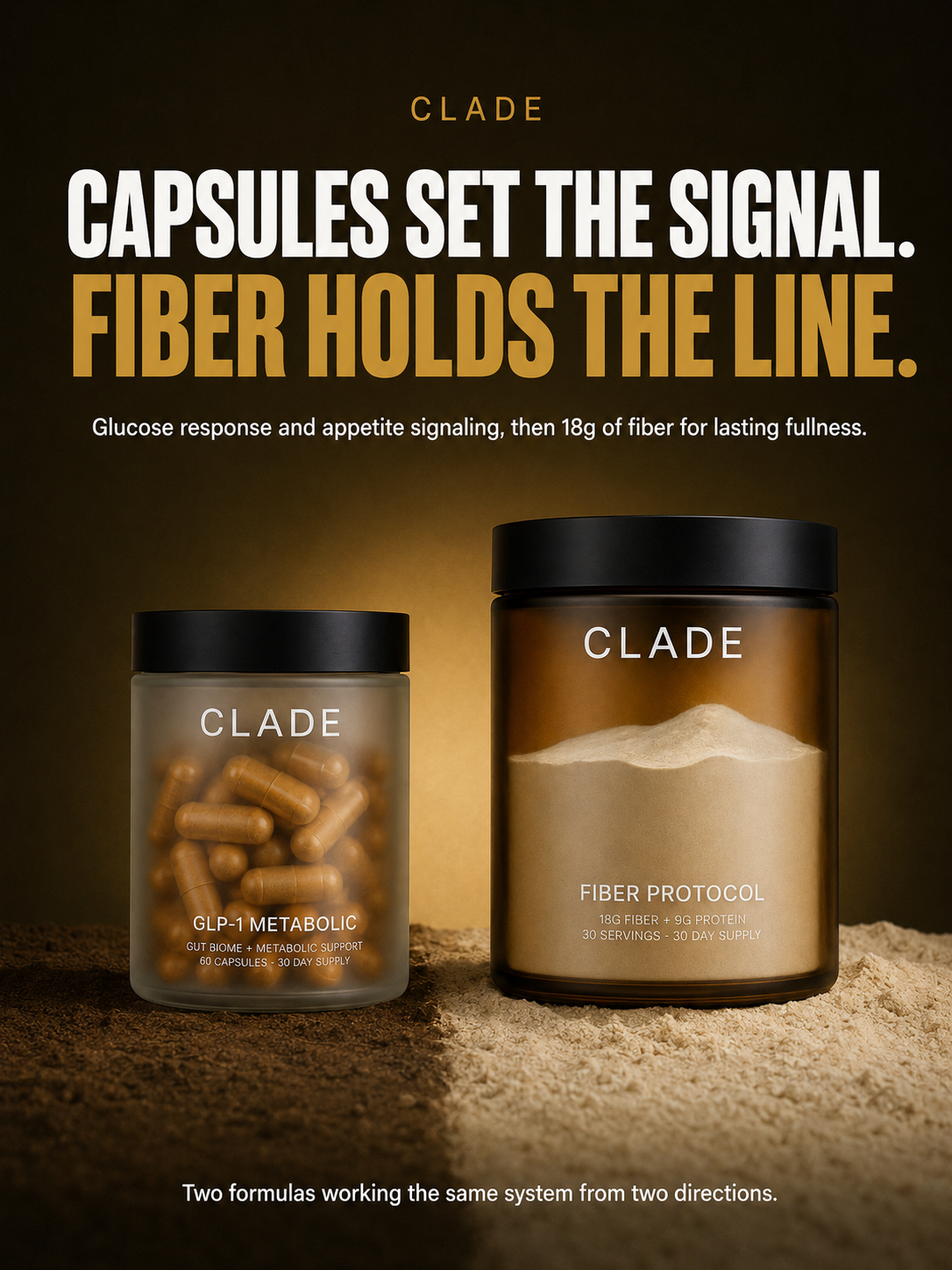 Capsules set the signal, fiber holds the line